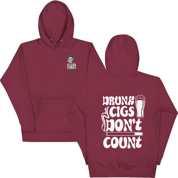 drunk cigarettes don't count Cigs Graphic Tee T-shirt, Funny Shirt, Drunk Ciggs, Cigarettes, Smoking, Drinking, Bender, Beer, Liquor, Tequila, Vodka Drunk Cigs Don't Count Graphic