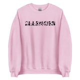 Illinois Cow Print Crewneck