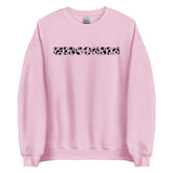 Wisconsin Cow Print Crewneck