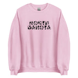 North Dakota Cow Print Crewneck