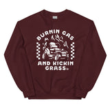 Burnin Gas & Kickin Grass Crewneck