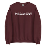 Midwest Cow Print Crewneck