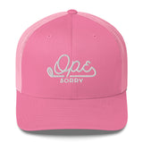 Ope Sorry Golf Logo Netted Trucker