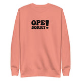 Ope Sorry Premium Embroidered Crewneck